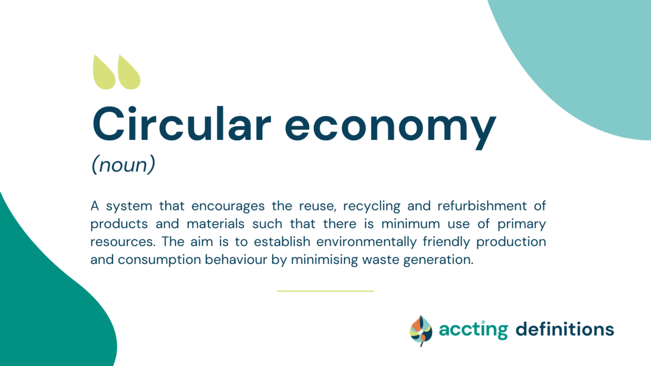 What Does Circular Economy Mean Accting