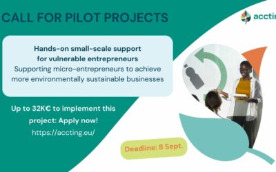 Apply to implement a project on supporting micro-entrepreneurs to achieve more environmentally sustainable businesses!