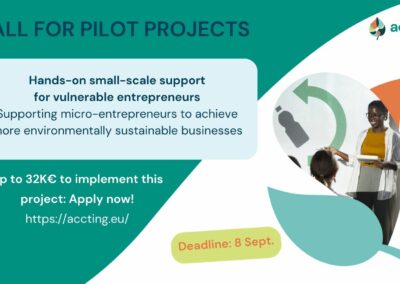 Apply to implement a project on supporting micro-entrepreneurs to achieve more environmentally sustainable businesses!