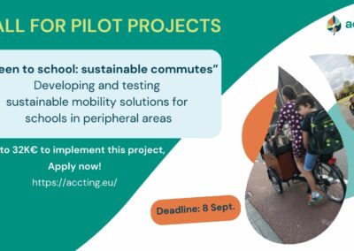 Apply to implement a project on developing and testing sustainable mobility solutions for schools in peripheral areas!