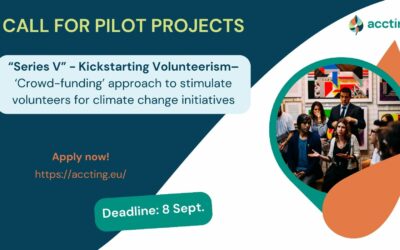 Apply to implement a project on stimulating volunteers for climate change initiatives!