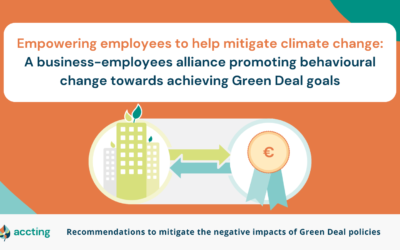 ACCTING Factsheet: Empowering employees to help mitigate Climate Change – A business-employees alliance promoting behavioural change towards achieving Green Deal goals