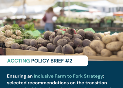 Ensuring an Inclusive Farm to Fork Strategy: ACCTING Policy Brief #2