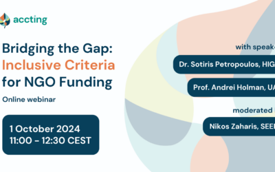 ACCTING Webinar: Bridging the Gap: Inclusive Criteria for NGO Funding