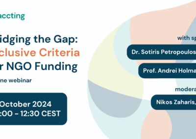 ACCTING Webinar: Bridging the Gap: Inclusive Criteria for NGO Funding