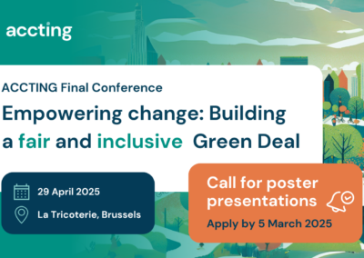 Bring a poster to ACCTING’s Final Conference!