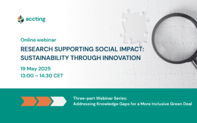 Webinar: Research Supporting Social Impact – Sustainability through Innovation