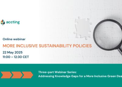 Webinar: More Inclusive Sustainability Policies
