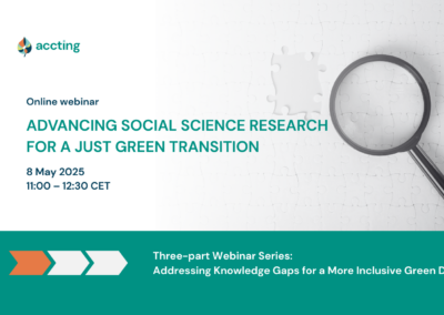 Webinar: Advancing Social Science Research for a Just Green Transition