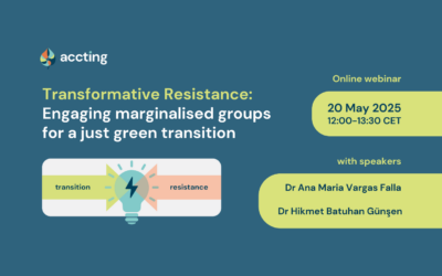 Webinar: Transformative Resistance: Engaging marginalised groups for a just green transition